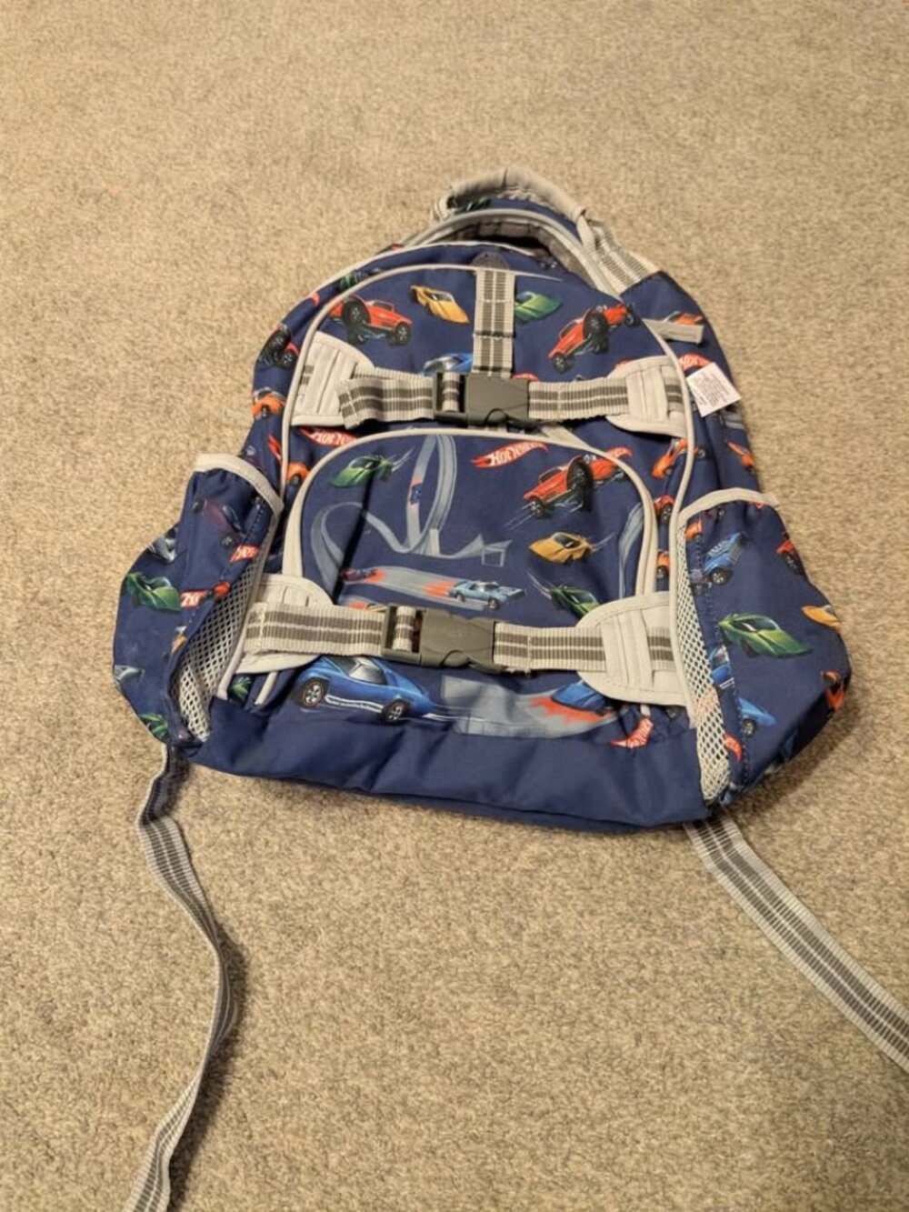 Pottery barn hot wheels large backpack